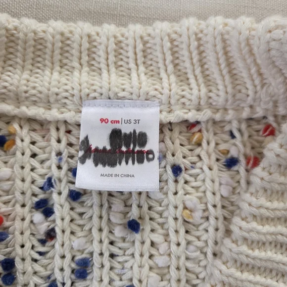 Hanna Andersson Colorful Speckled Knit Cardigan 3t - Picture 3 of 9